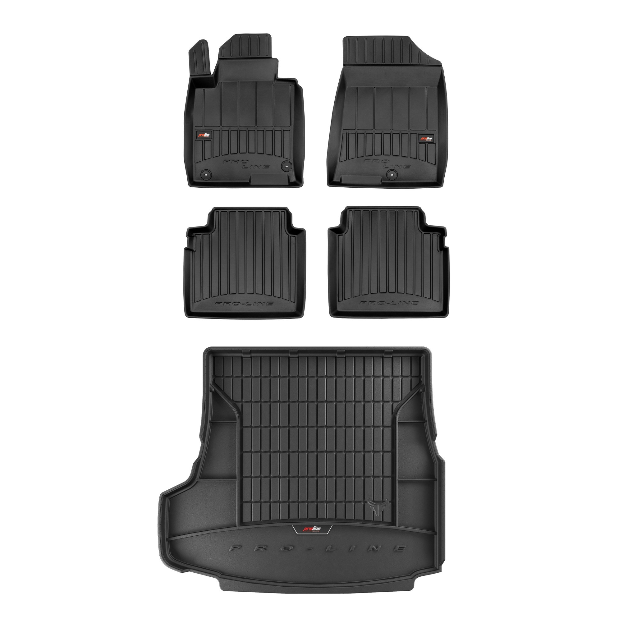 Frogum 3D Sada gumových kobercov a rohoží s logom pre Kia Optima IV