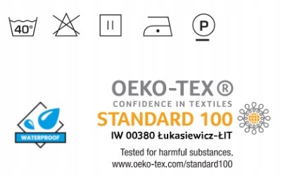 POSZEWKA NA PODUSZKĘ ogrodową OXFORD 40KL 55x50x5 CM Wymiary poduszki inny rozmiar