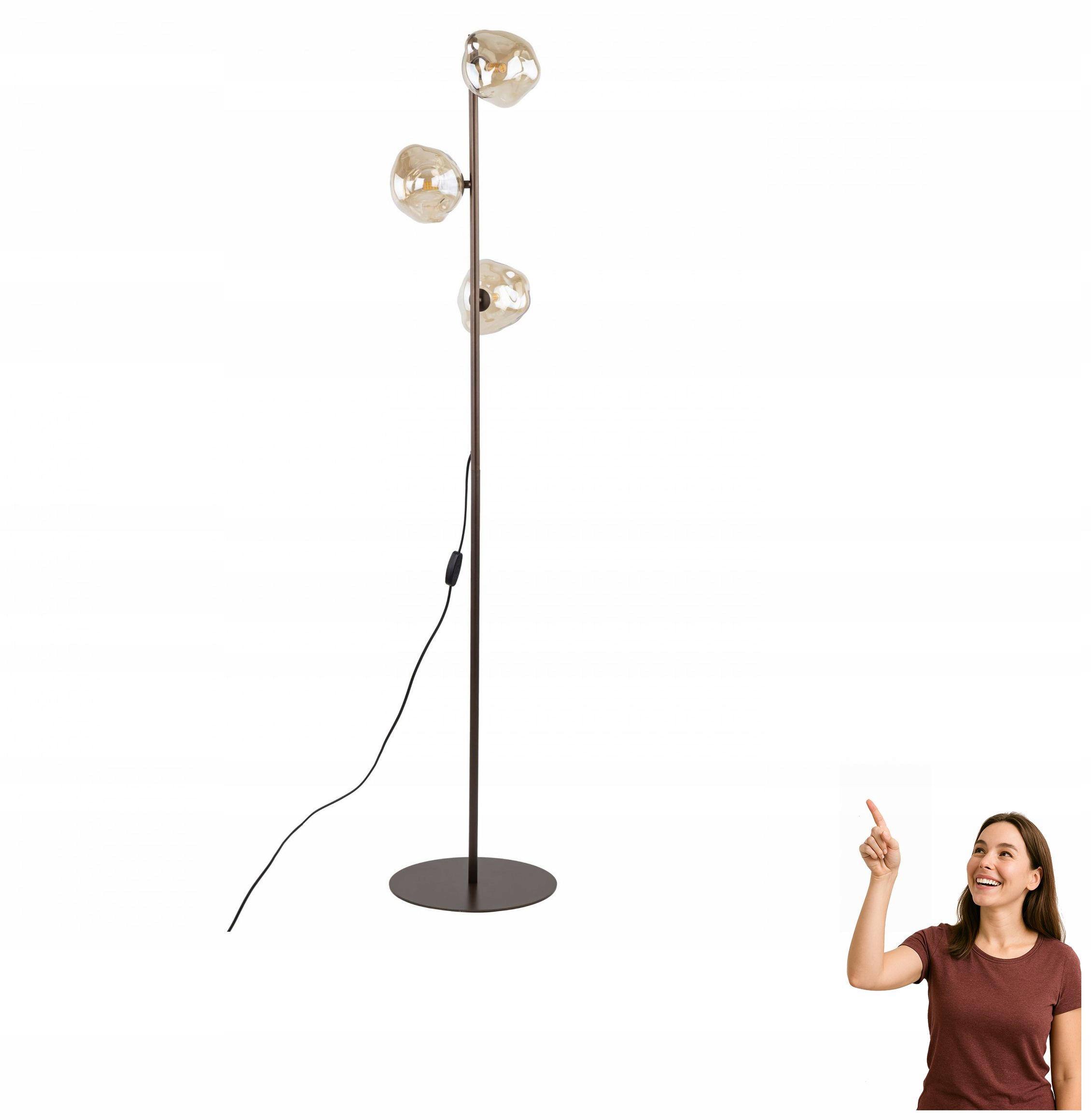 Podlahová lampa Tk Lighting Lava Brown 16150