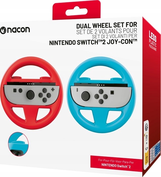 NACON Nintendo SWITCH 2 Kierownice uchwyty do Joy-con (czerwony/niebieski)