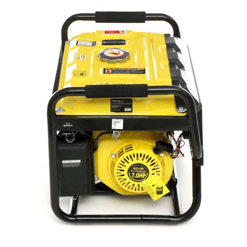 AGREGAT PRĄDOTWÓRCZY GENERATOR PRĄDU 3500W PRZENOŚNY JEDNOFAZOWY 7KM+OLEJ Rozruch ręczny