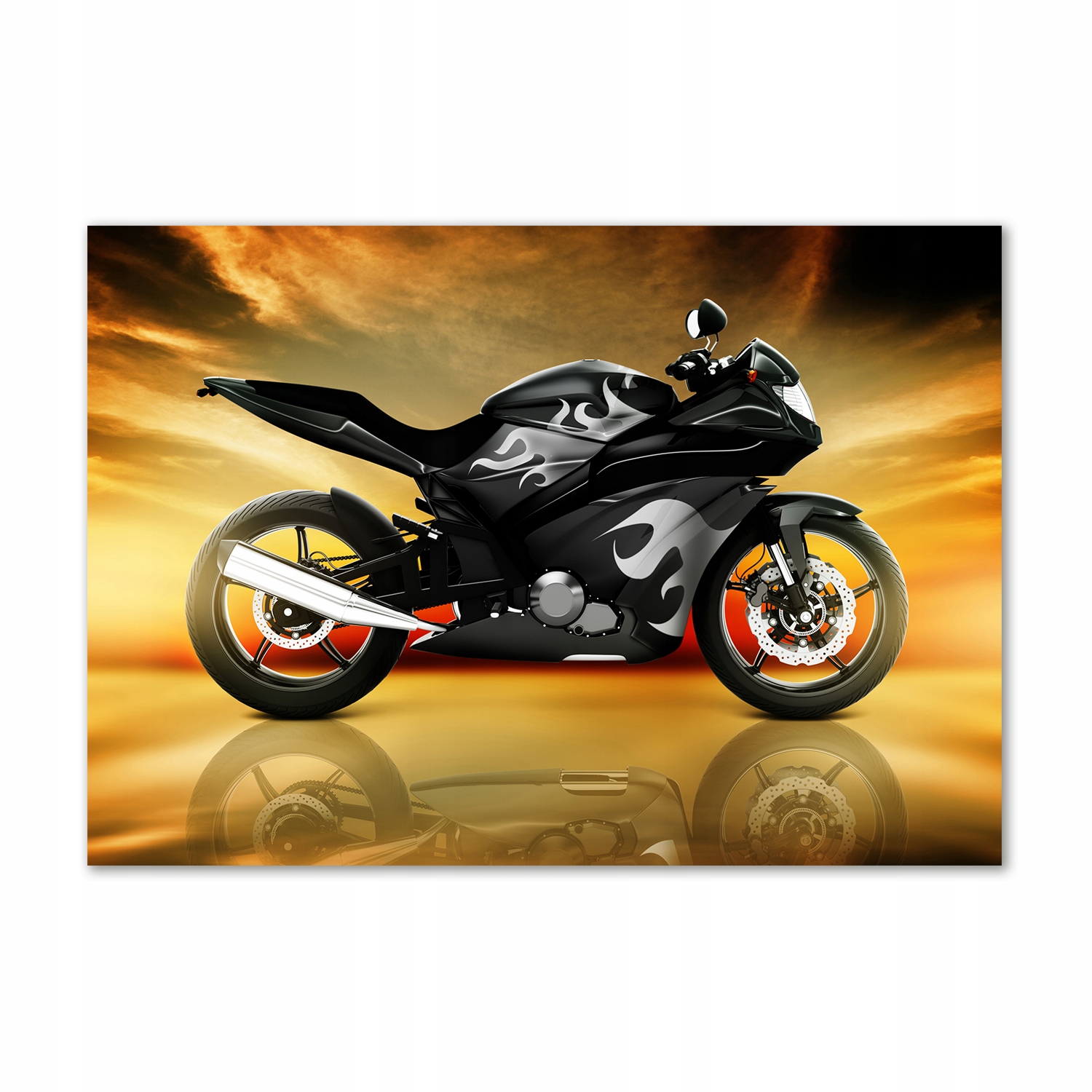 

Foto obraz szkło hartowane Motocykl 100x70