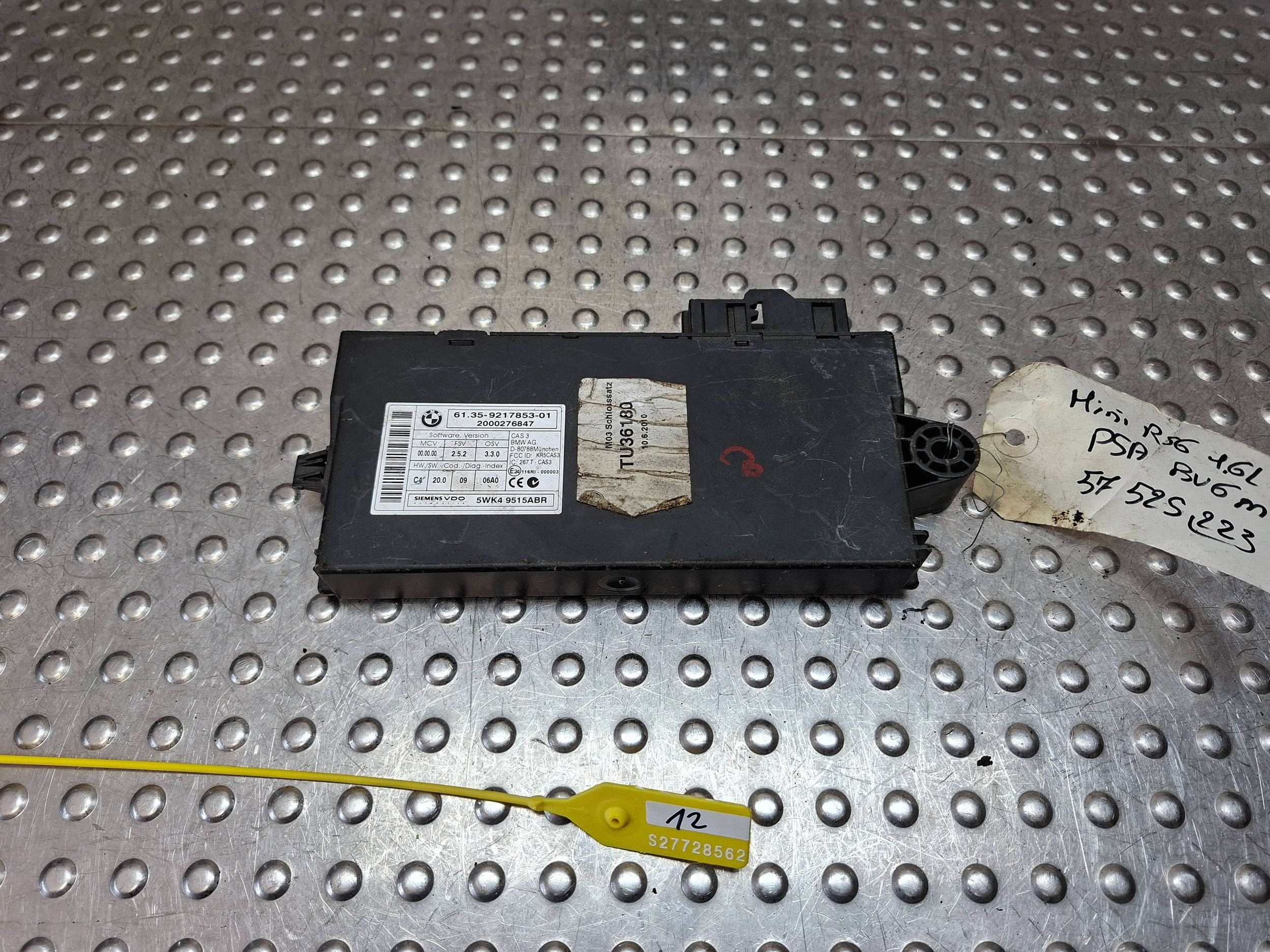 module control unit CAS MINI COOPER R56 06- BMW 1 9217853