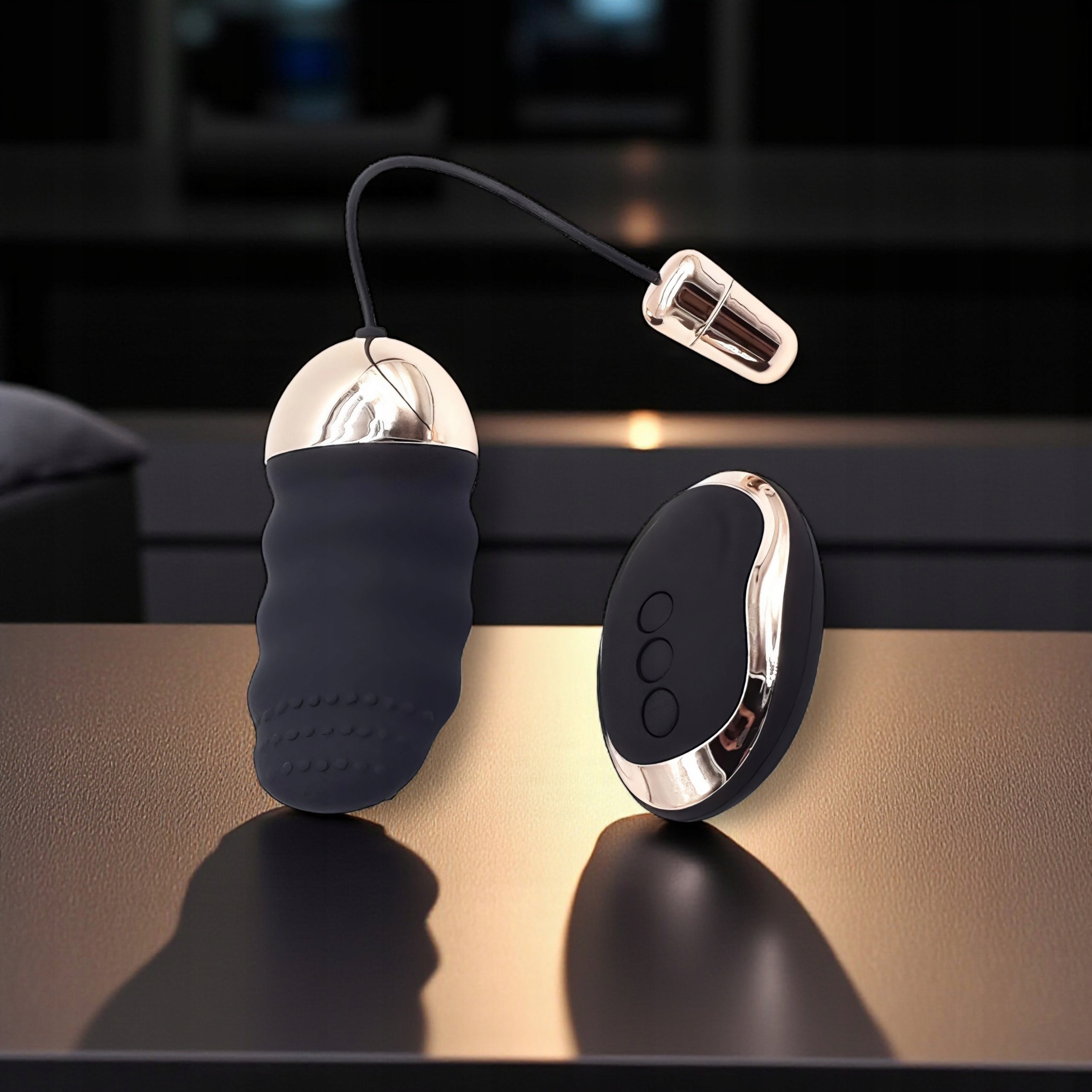 Jajeczko Wibrujące Z Pilotem 10 Trybów Silikonowe Czarny USB Stymulator Marka Lelex