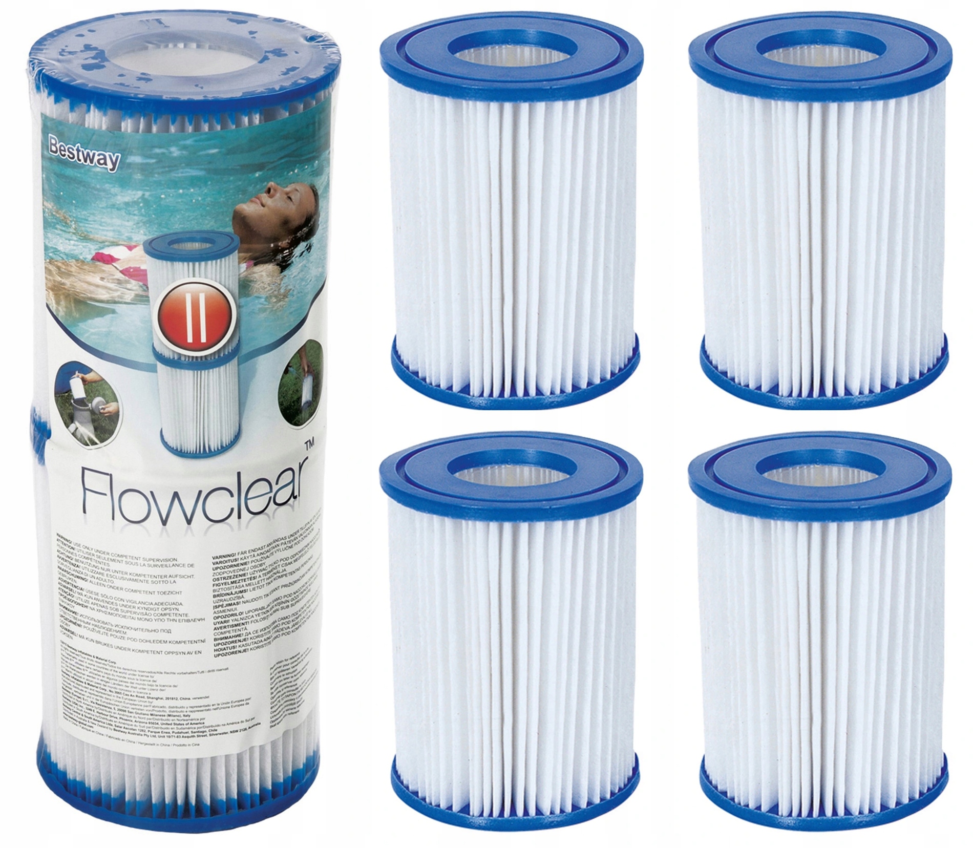 

6 Filtry Filtr do pompy basenowej Bestway II 58094