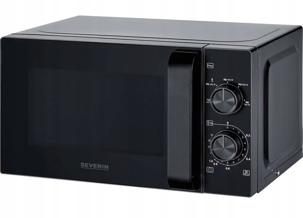 Kuchenka Mikrofalowa Solo 20L 700W Czarna Manualna 5 Poziomów Mocy MW7790