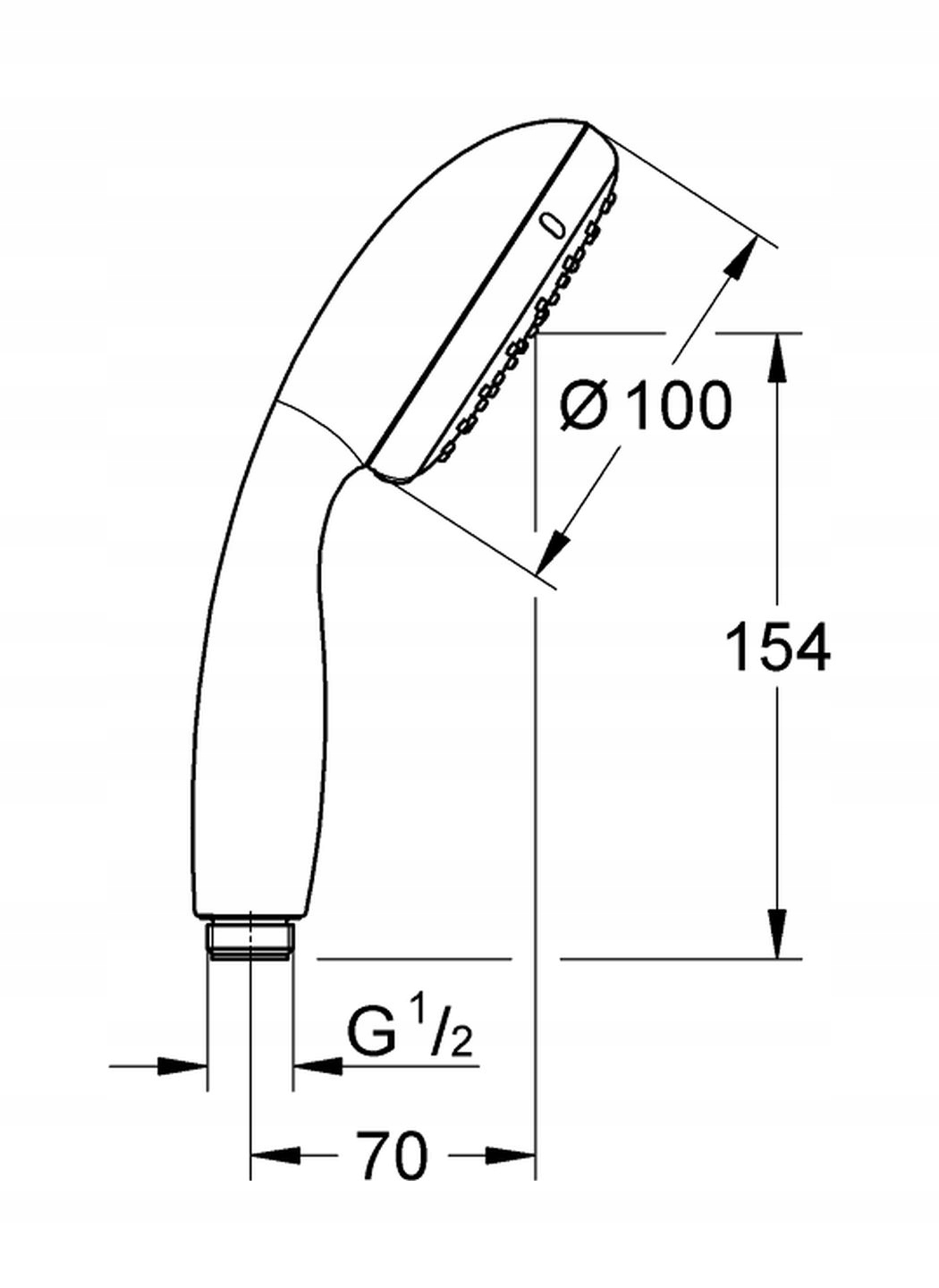 GROHE TEMPESTA SŁUCHAWKA PRYSZNICOWA 2-FUNKCYJNA Marka Grohe