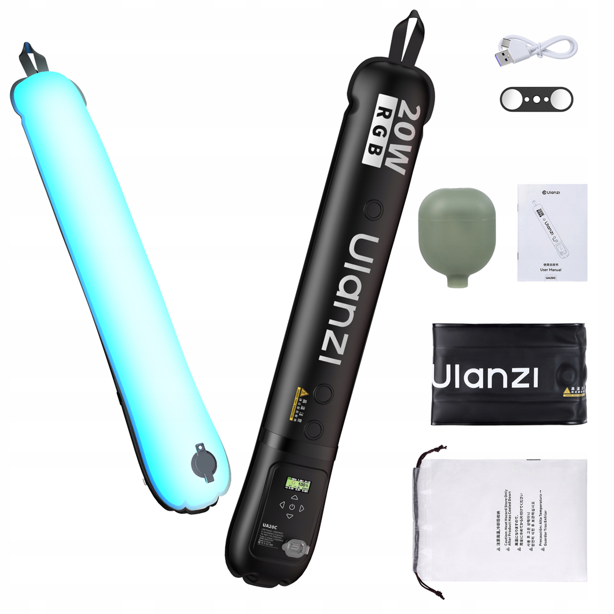 Led lampa Ulanzi UA20C Rgb, Wb (1800 K 10000 K) 20 W
