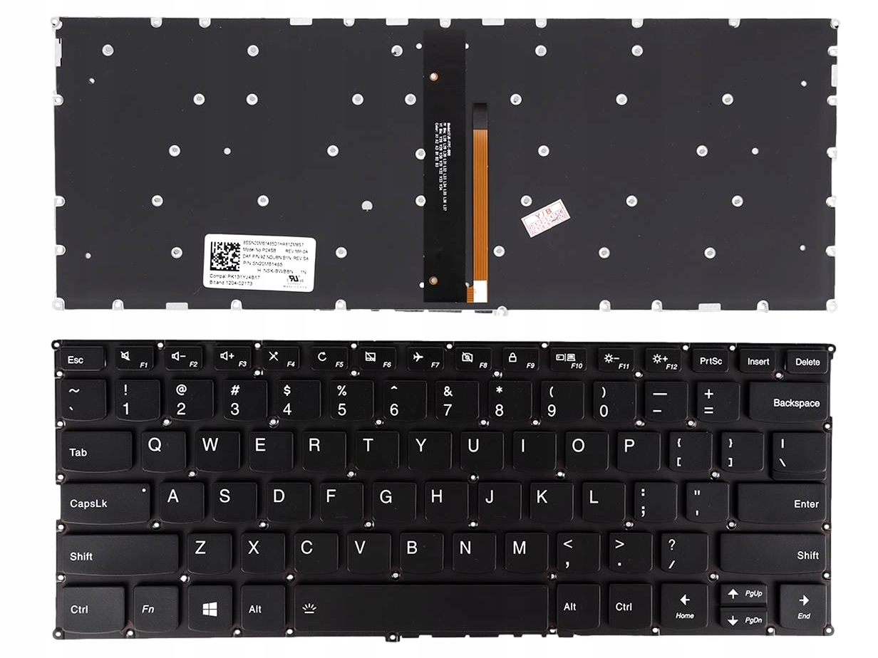 Klávesnice Pro Lenovo Y700-14 Y700-14ISK 80NU Led