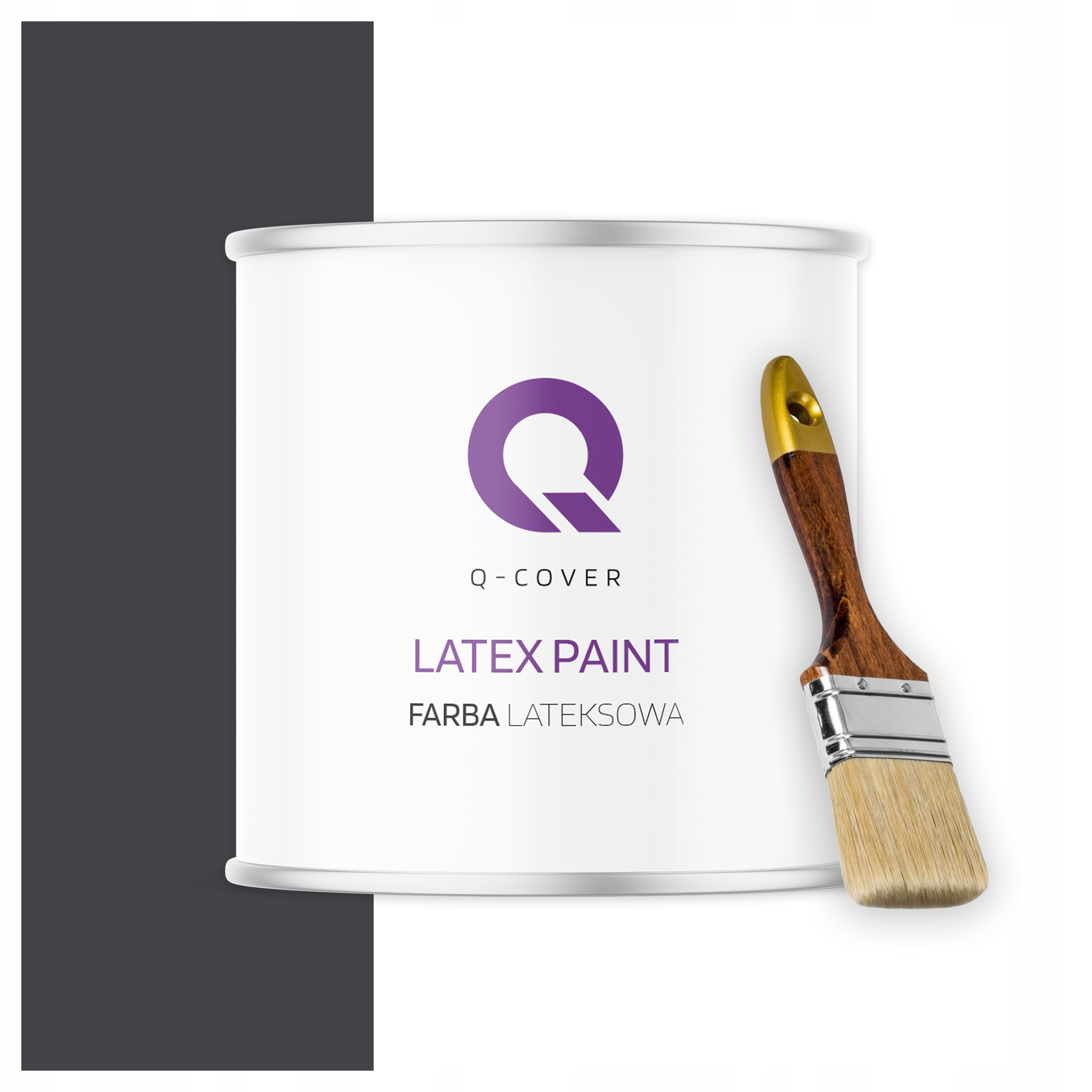 Barva na stěny stropů Hluboká matná 2L Barva Černá H0907 štětec