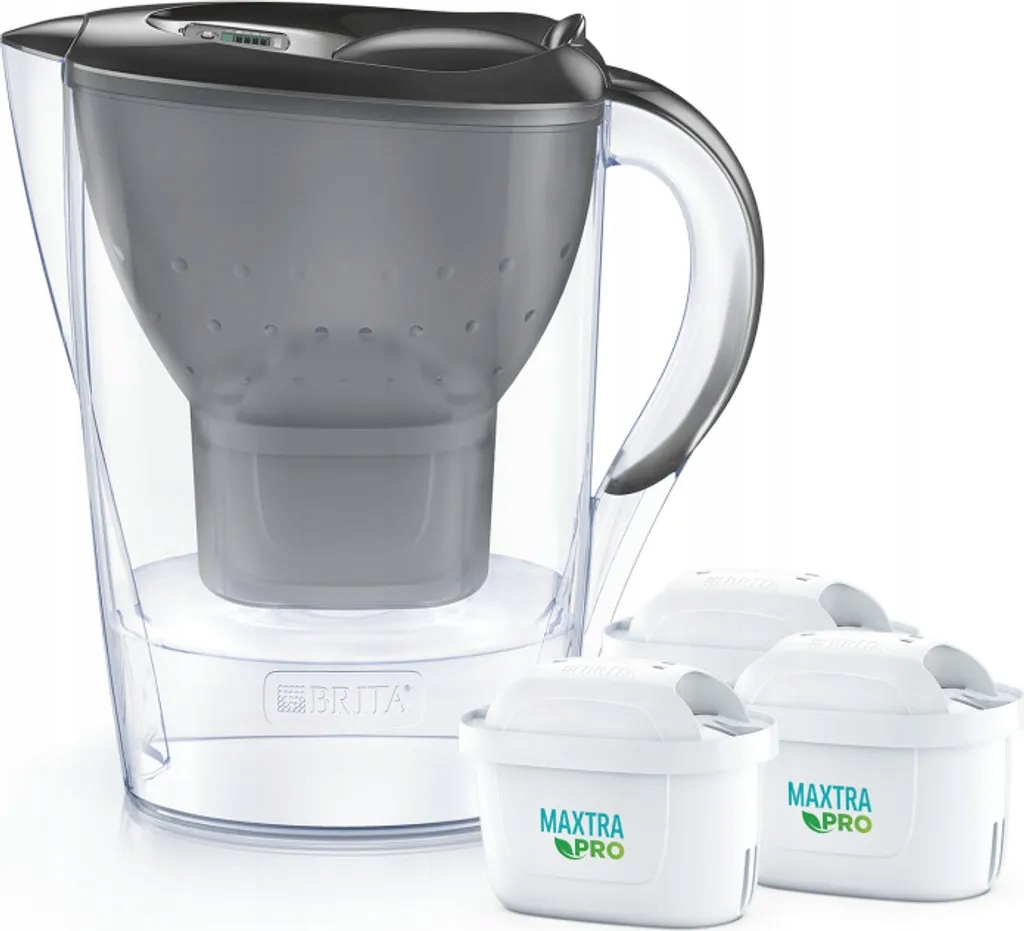 Dzbanek filtrujący Brita Marella 2,4 l czarny z 3 filtrami Maxtra Pro