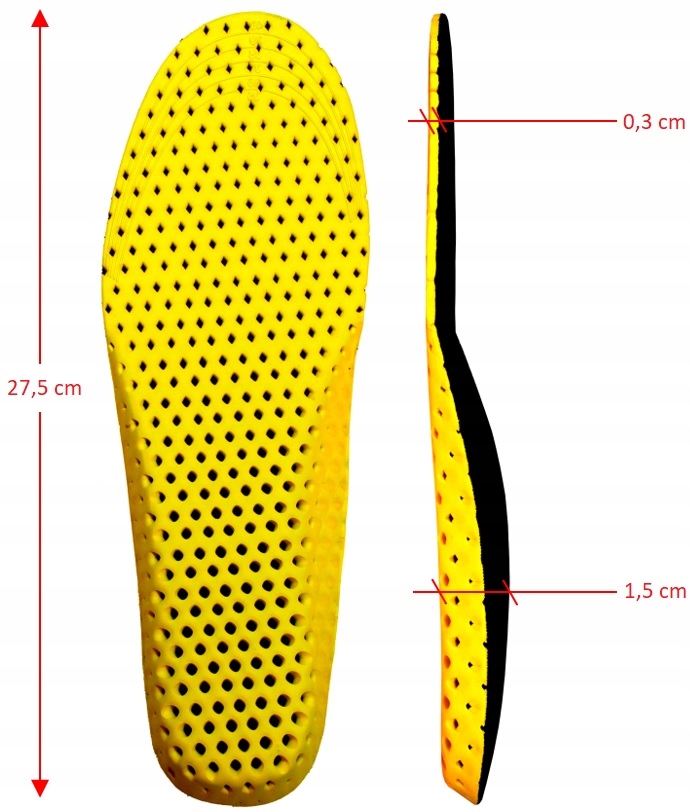 WKŁADKI DO BUTÓW ROBOCZYCH PRZECIWPOTNE SPORTOWE EAN (GTIN) 5902447801279