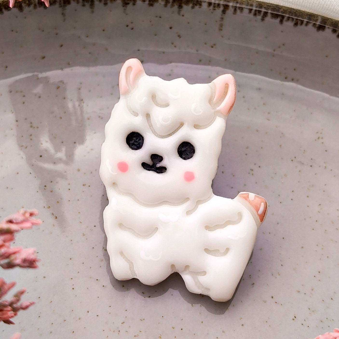 Pin s alpakou, připínáček pro ni, kawaii doplňky, akcesoria k oblečení