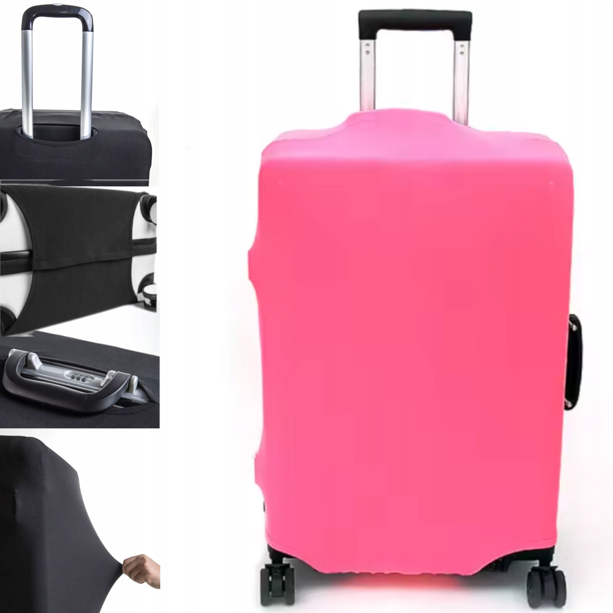 Pokrowiec Ochronny Na Dużą Walizkę Podróżną Etui Bagaż XL 78x54x33