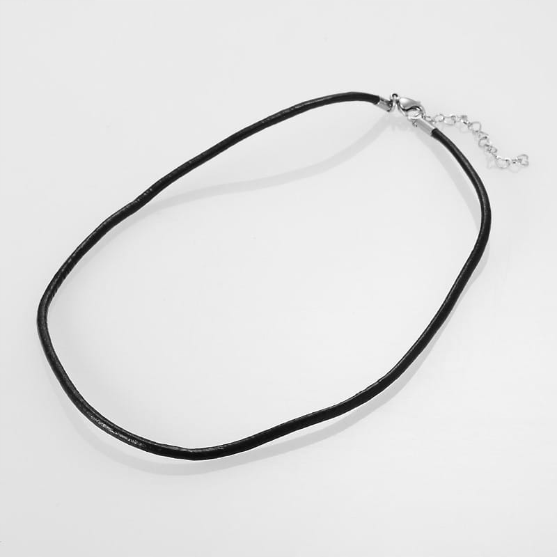 

Fusima Rzemyk skórzany czarny 3 mm 40+5 cm