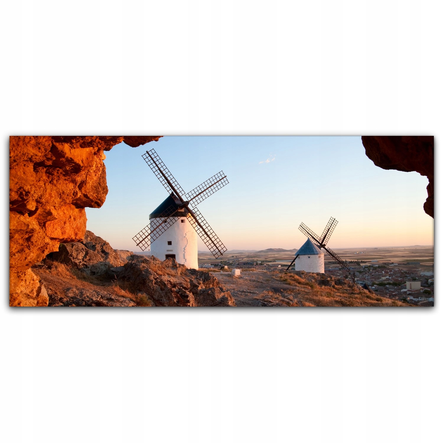 

Obraz na płótnie z foto 125x50 Młyn Zachód Słońca