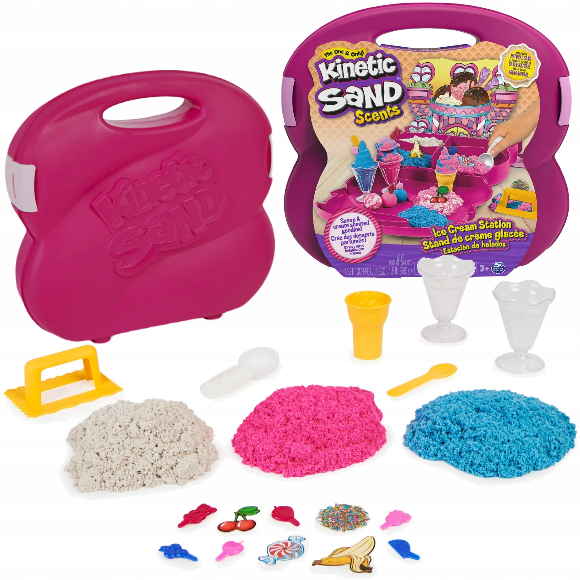 

Kinetic Sand Lodziarnia Duży Zestaw W Walizce