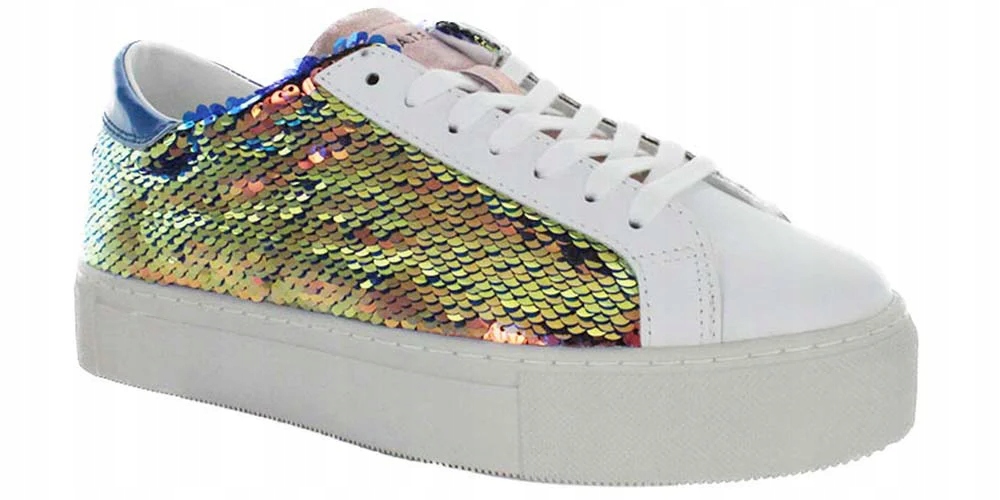 D.a.t.e. Dámské tenisky Vertigo Paillettes Coral velikost 38 Flitry