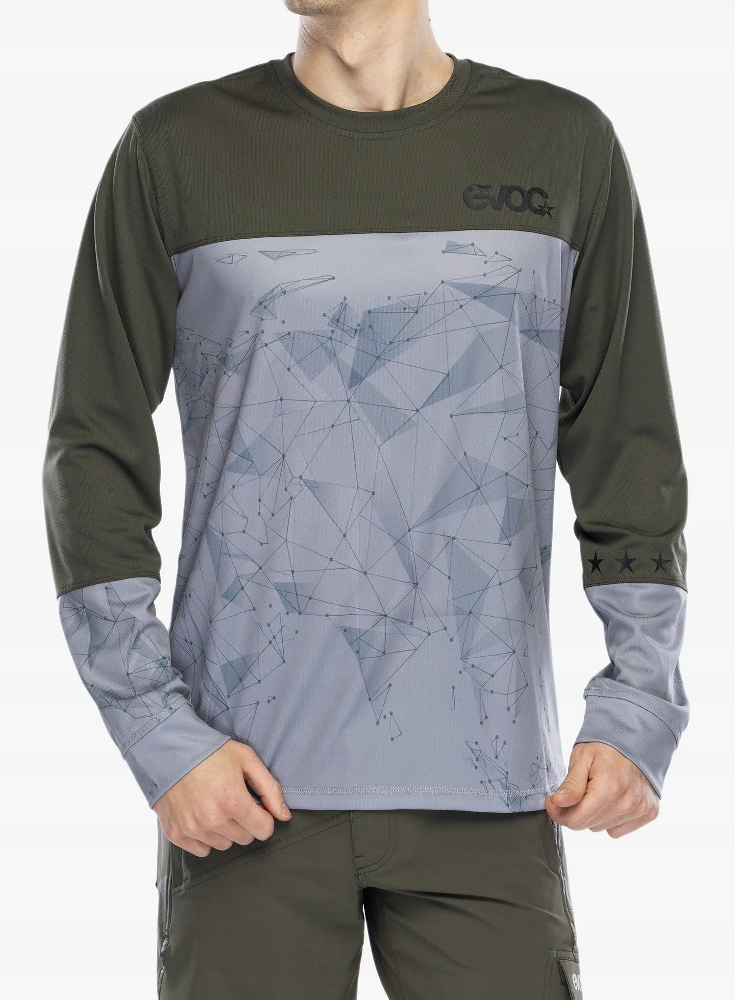 Mikina na kolo Evoc Long Sleeve Jersey kamenná L