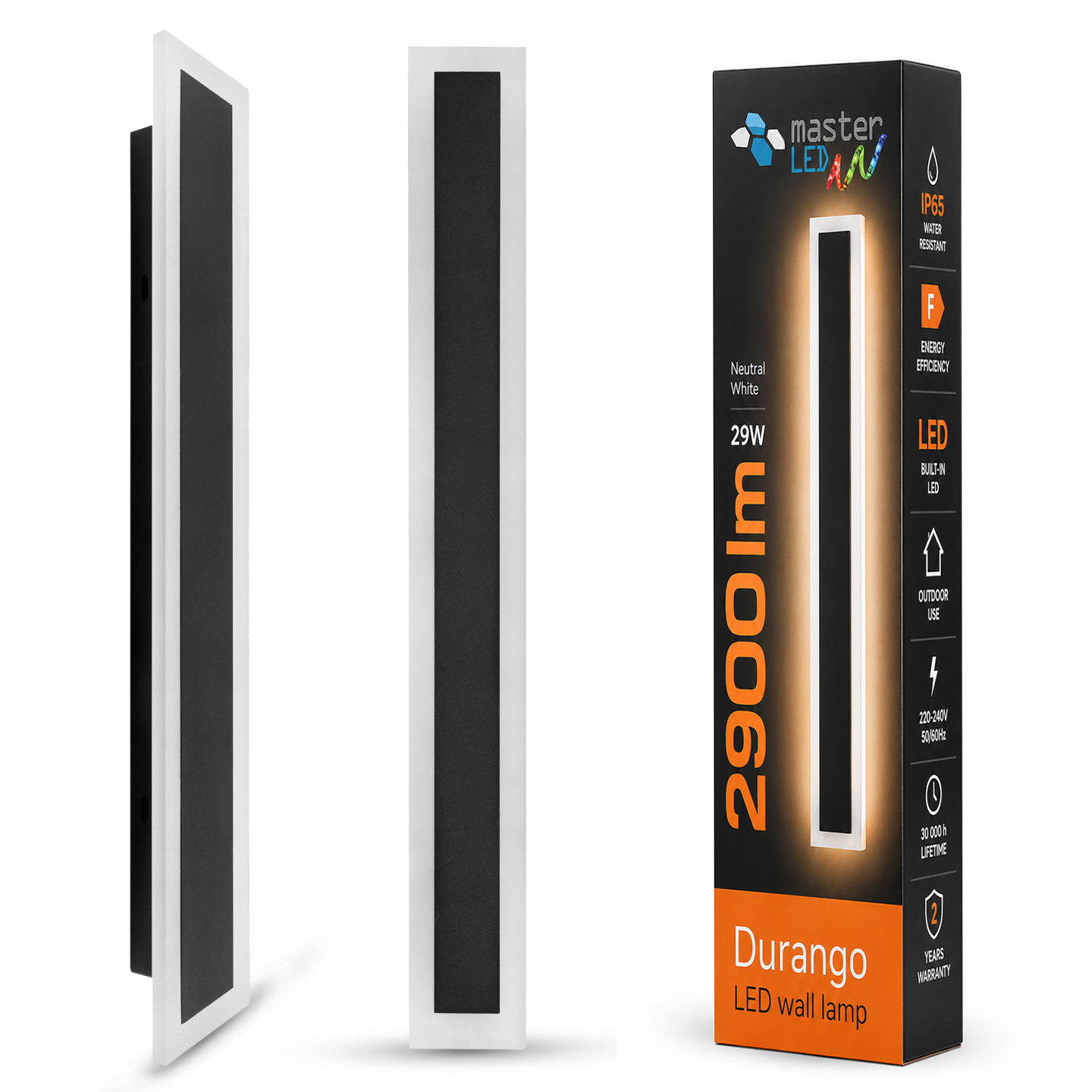 Led lampa 150 cm nástěnná zahradní fasádní venkovní lampa akrylová