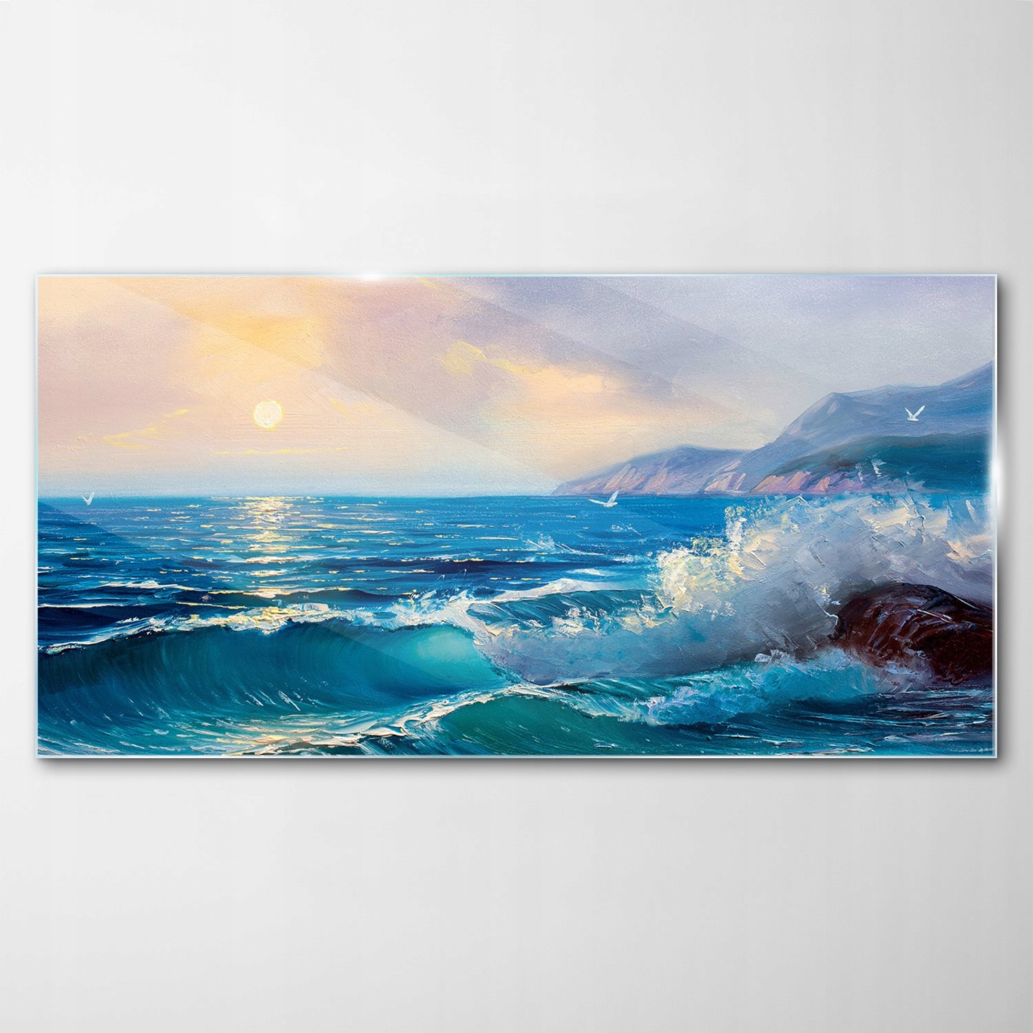 

Hartowany Obraz Szklany Morze Ocean Fale 100x50