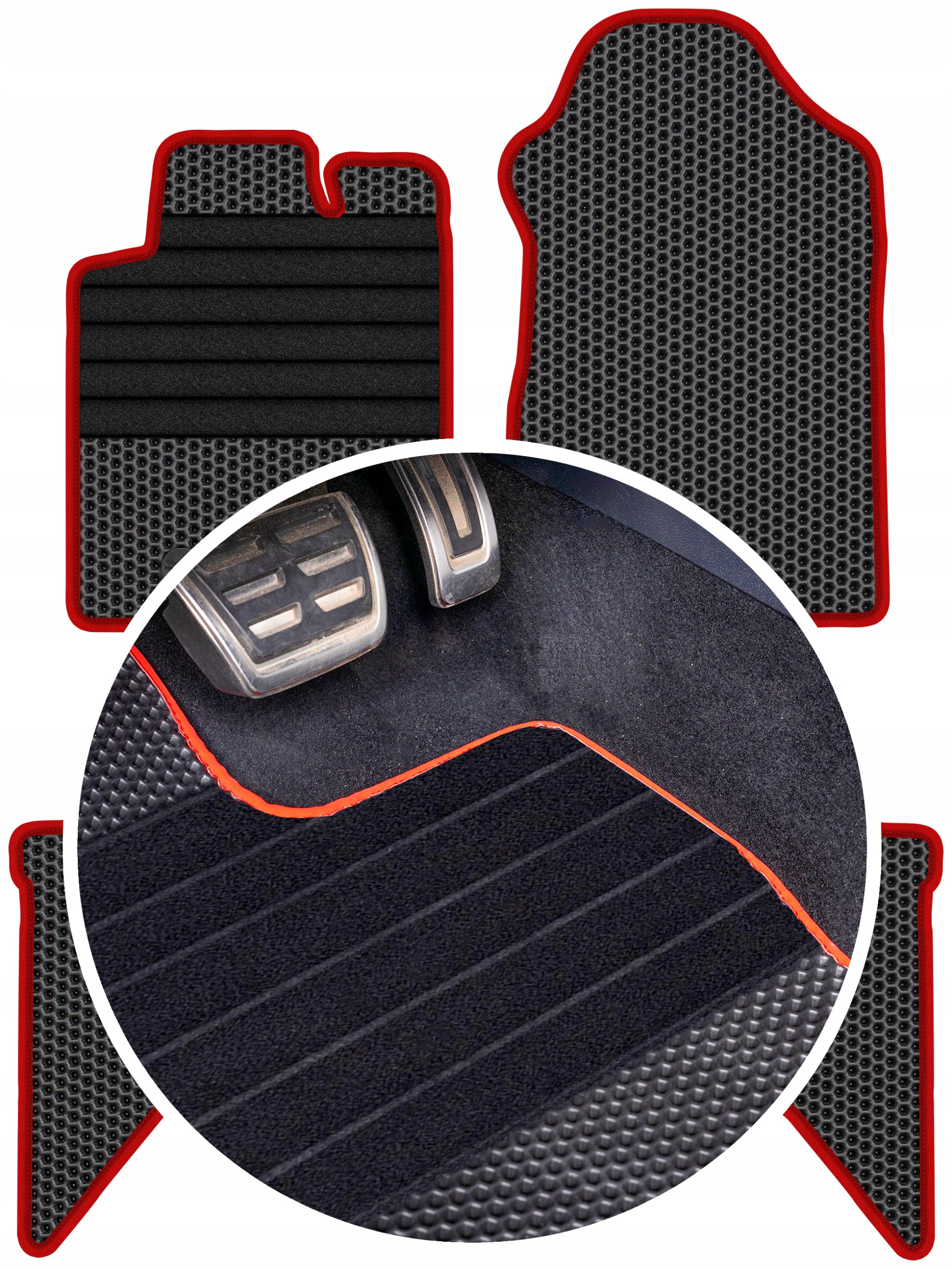 Ford Renger V 2015-2022 Gumové rohože Eva Eternity Plastry Medu