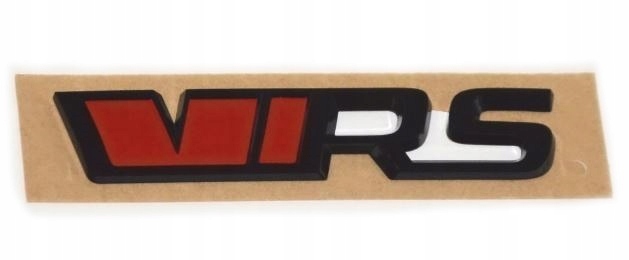 CZARNY ZNACZEK NAPIS EMBLEMAT VRS SKODA KODIAQ TYŁ