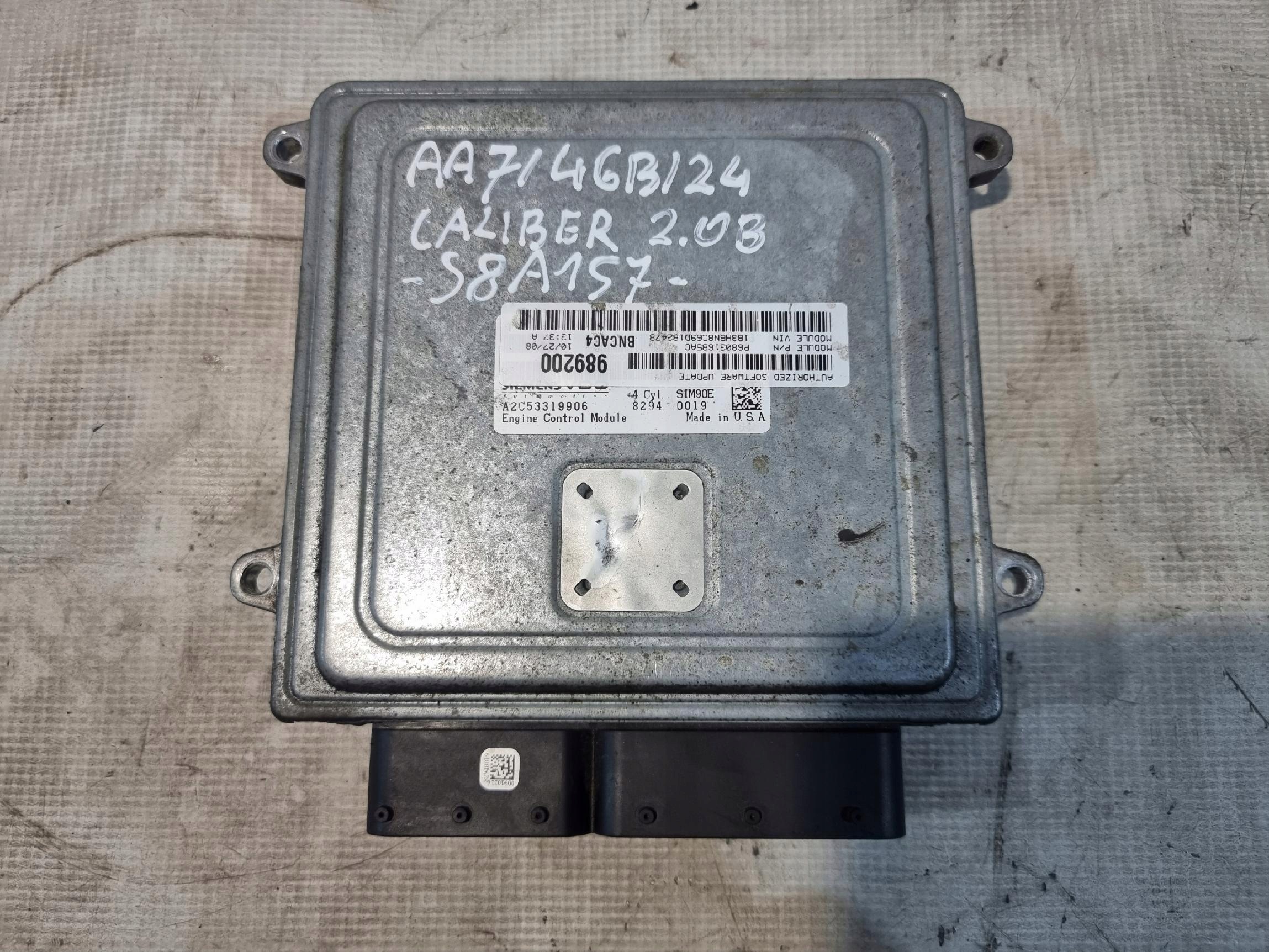 computer Centralina Motore OE P68031685AC DODGE CALIBER 2.0B 08r