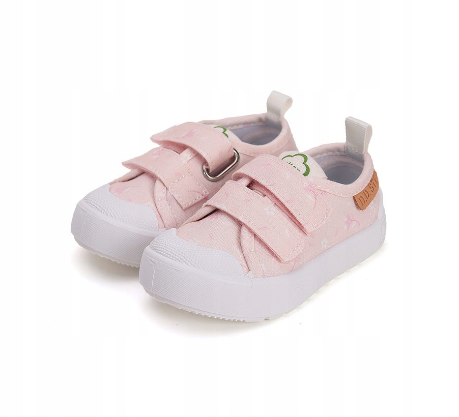 D.D.step trampki , tenisówki Canvas C096-51514 r.21 Baby Pink