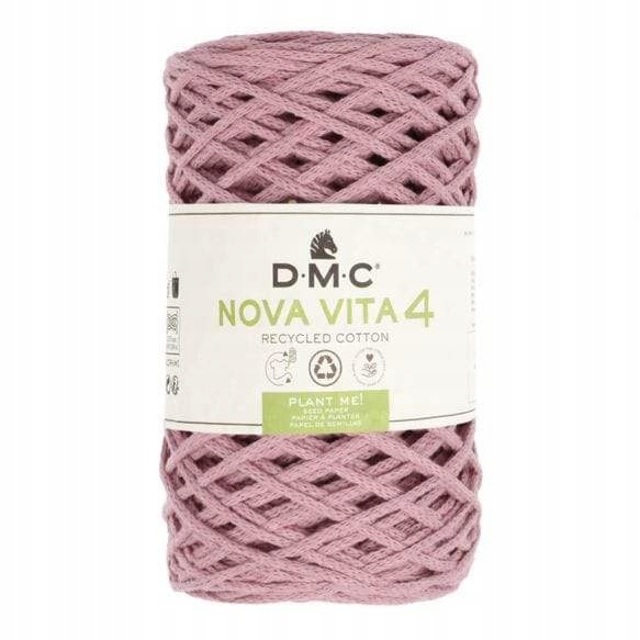 Sznurek DMC Nova Vita 4 250g 200m brudny róż 04