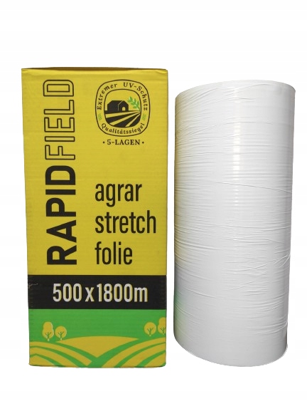 Folia do sianokiszonki Rapid 500mm 1800m 5 warstowa