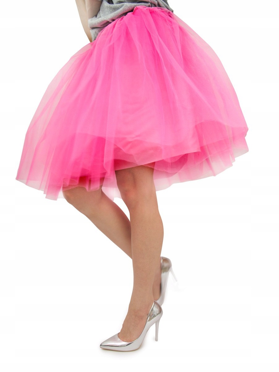 

Spódnica tiulowa Tutu 40cm Z Podszewką róż fuksja