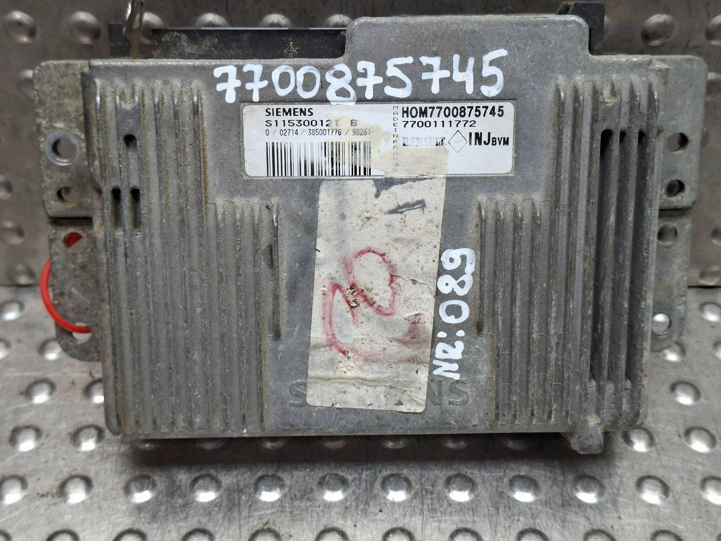 computer 7700875745 S115300121B 7700111772 RENAULT SCENCI e MEGANE e 1.6