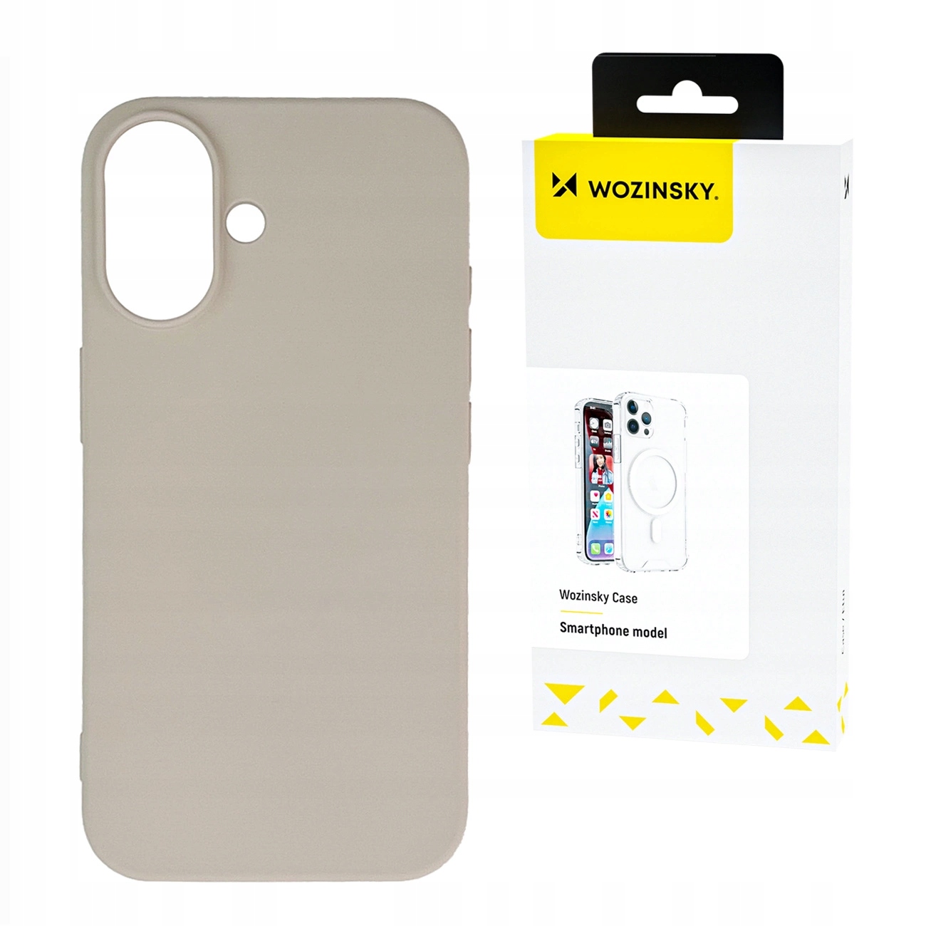 Silikonowe etui Wozinsky Silicone Case na Samsung Galaxy S24 Fe beżowe