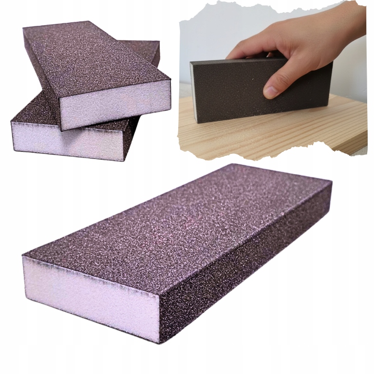 Kostka Klocek Szlifierski Gąbka Ścierna do Szlifowania Duża Mocna P 150 Big