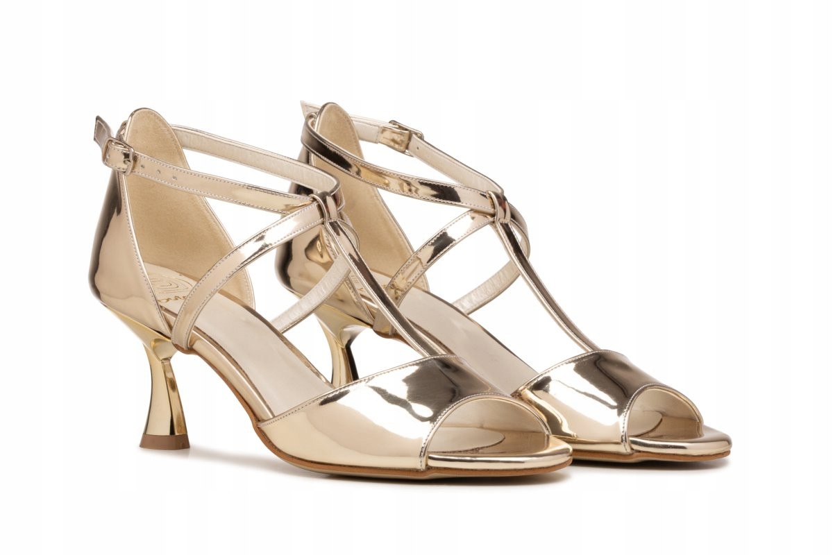 Nízké taneční sandálky San T zlaté 37