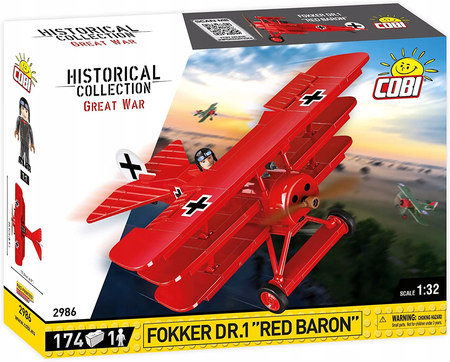 

Klocki Cobi Mała Armia samolot fokker Red Baron