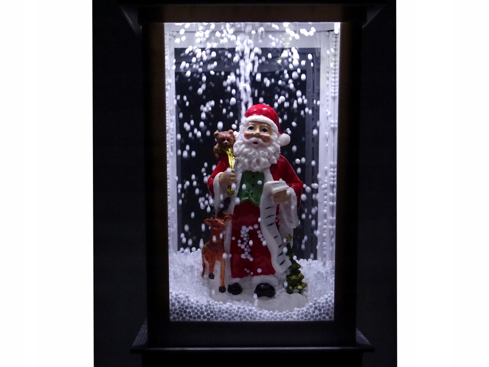 Vánoční dekorace Lampa s Mikulášem