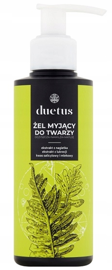 DUETUS ŻEL do MYCIA TWARZY kwas salicylowy 150ml