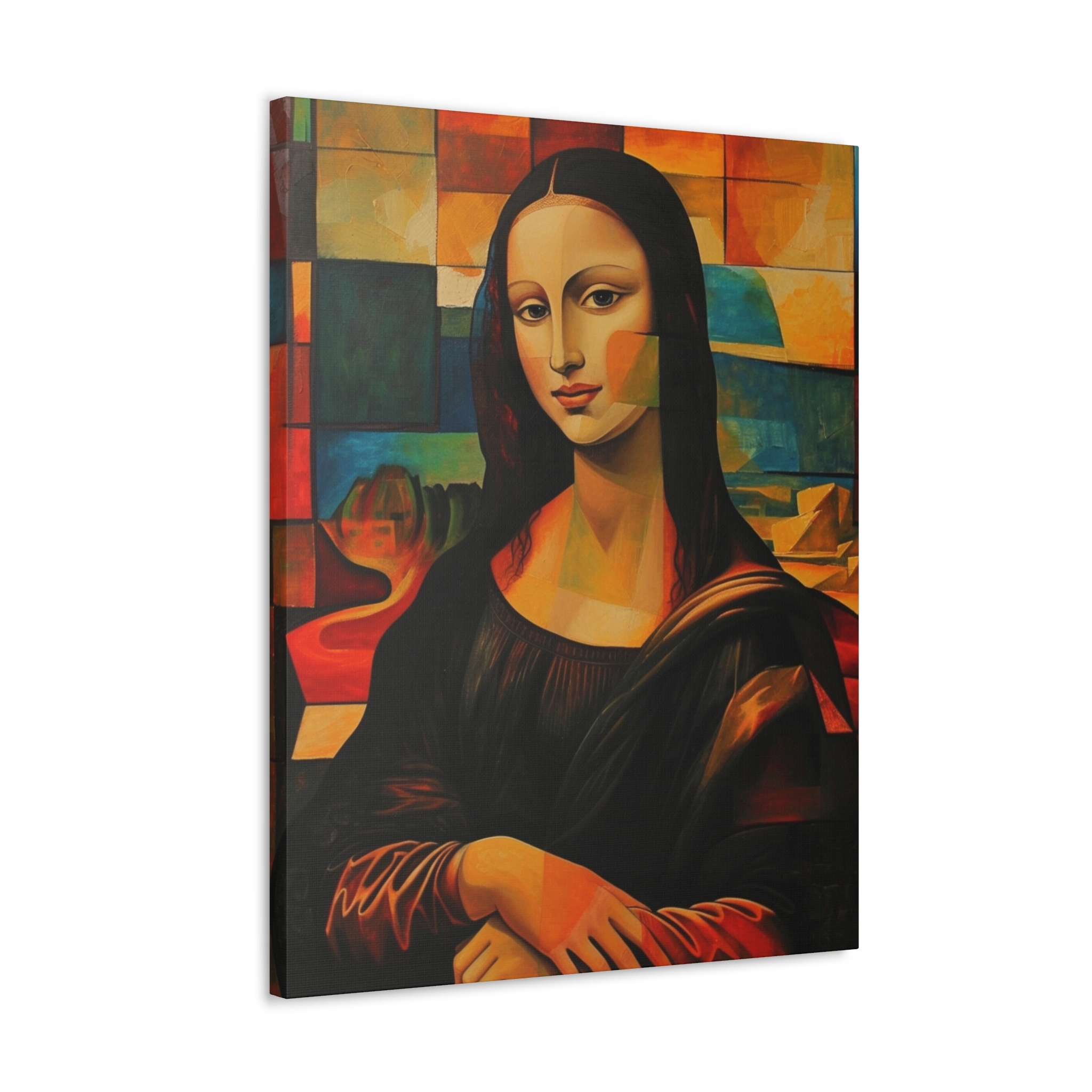 Obraz na płótnie MONA LISA KUBIZM PABLO PICASSO przeróbka parodia 100x70