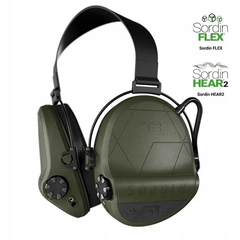 Sordin Chrániče sluchu Supreme T2 Neckband Memory foam Green 303006-20P