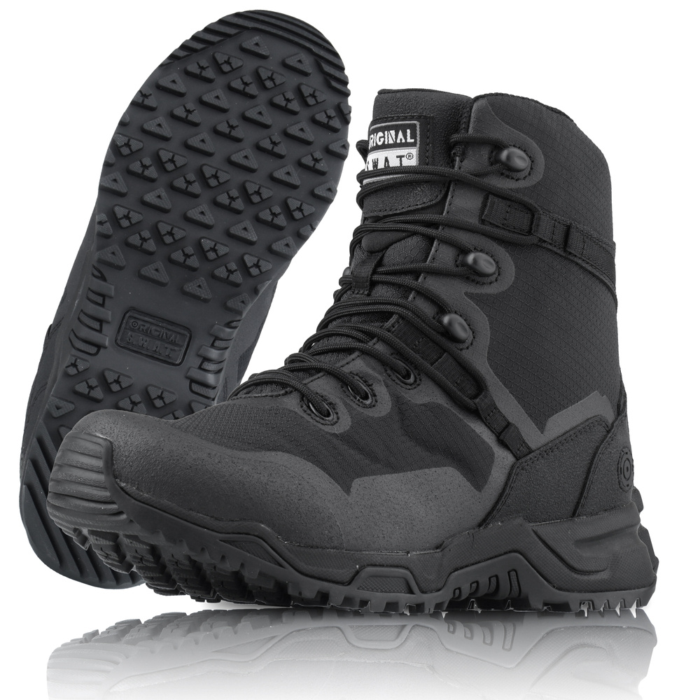 Altama Buty wojskowe z zamkiem bocznym Swat Alpha 8'' Wysokie Czarne 46