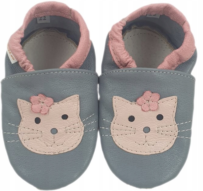 

Kapcie Dreptulki paputki skóra z kotkami R. 21