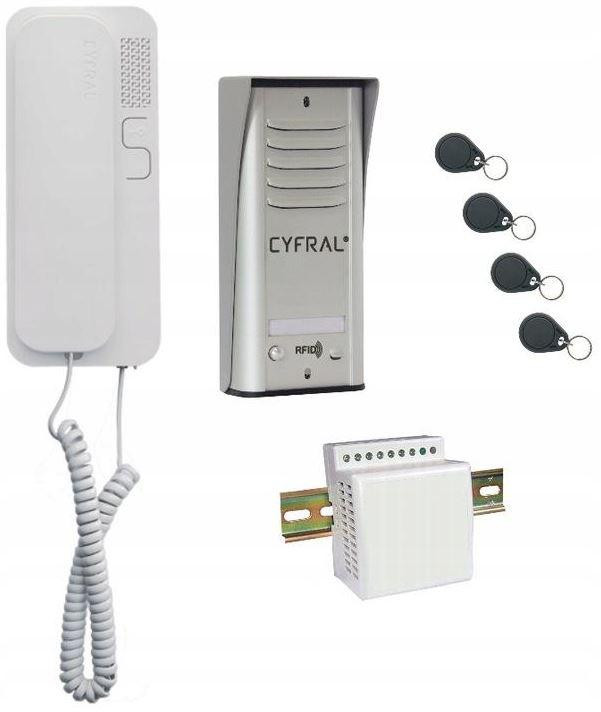 Domofon Cyfral Cosmo 1-LOKATORSKI Srebrny