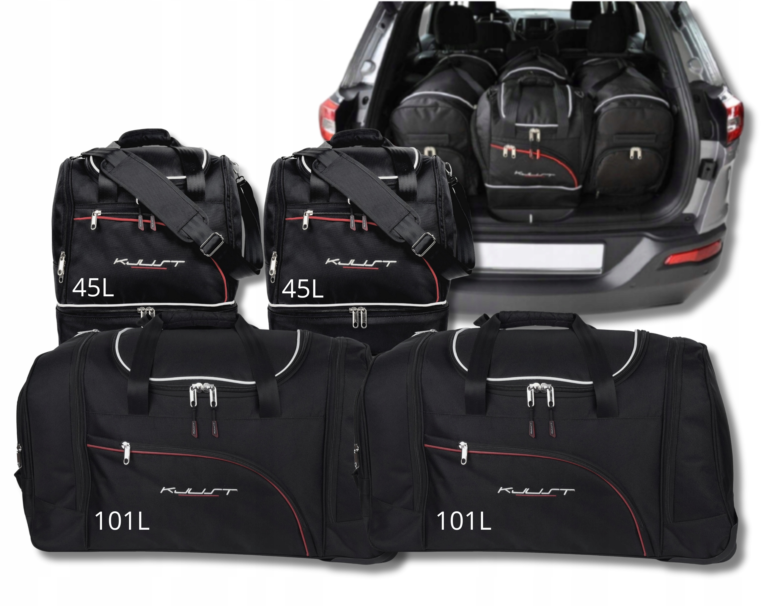 Cestovná Taška Do Kufra Jeep Cherokee 2014+ 4 ks