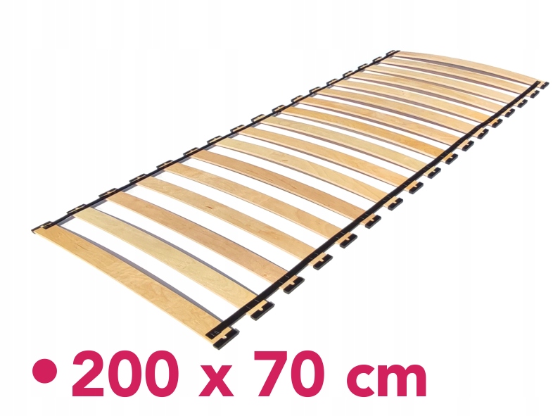 Stelaż 200 x 70, listwy sprężynujące 18 listew.
