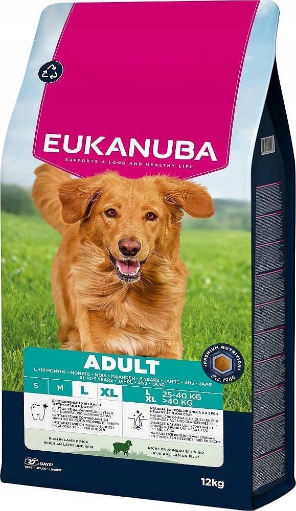 Eukanuba karma sucha dla psa duże rasy jagnięcina 12 kg