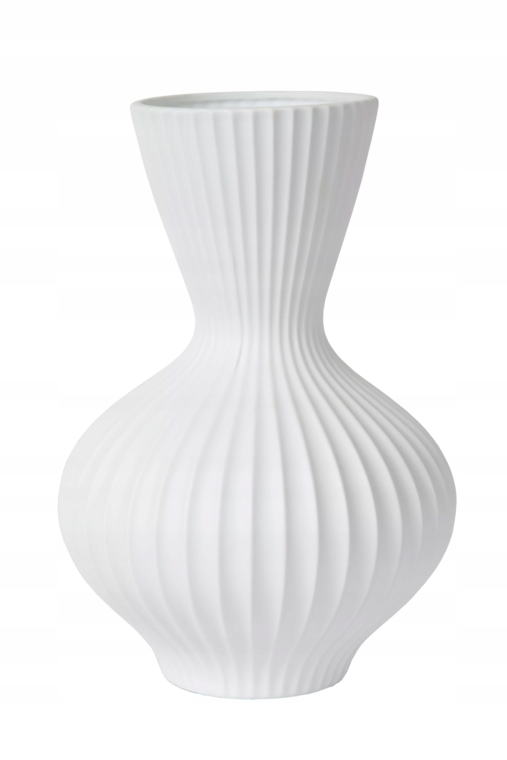 Porcelánová stolová lampa glamour biela E14 25W Momoro Lucide
