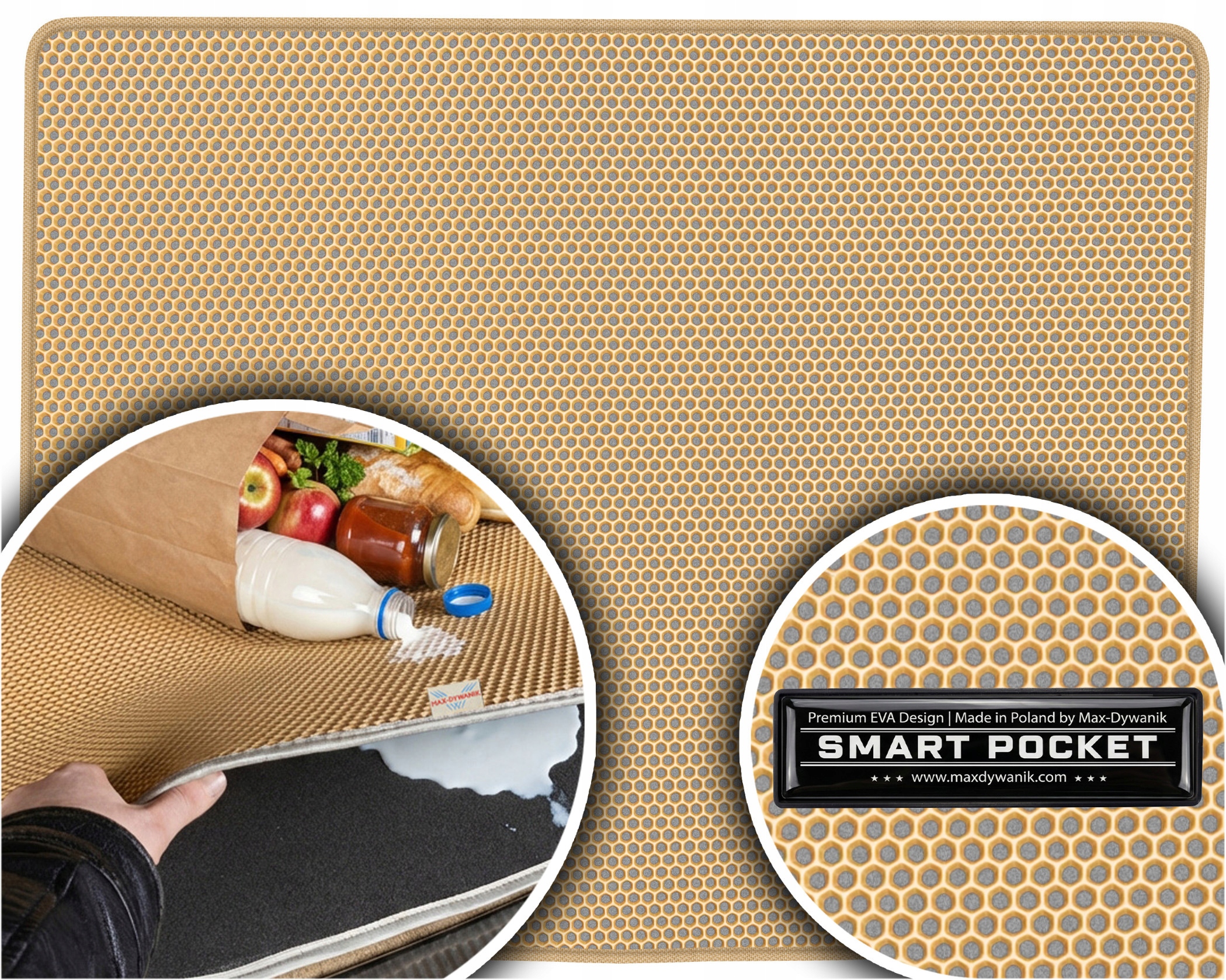 Renault Scenic I Minivan 1996-2003 Vložka do kufru Eva Smart Pocket Béžová