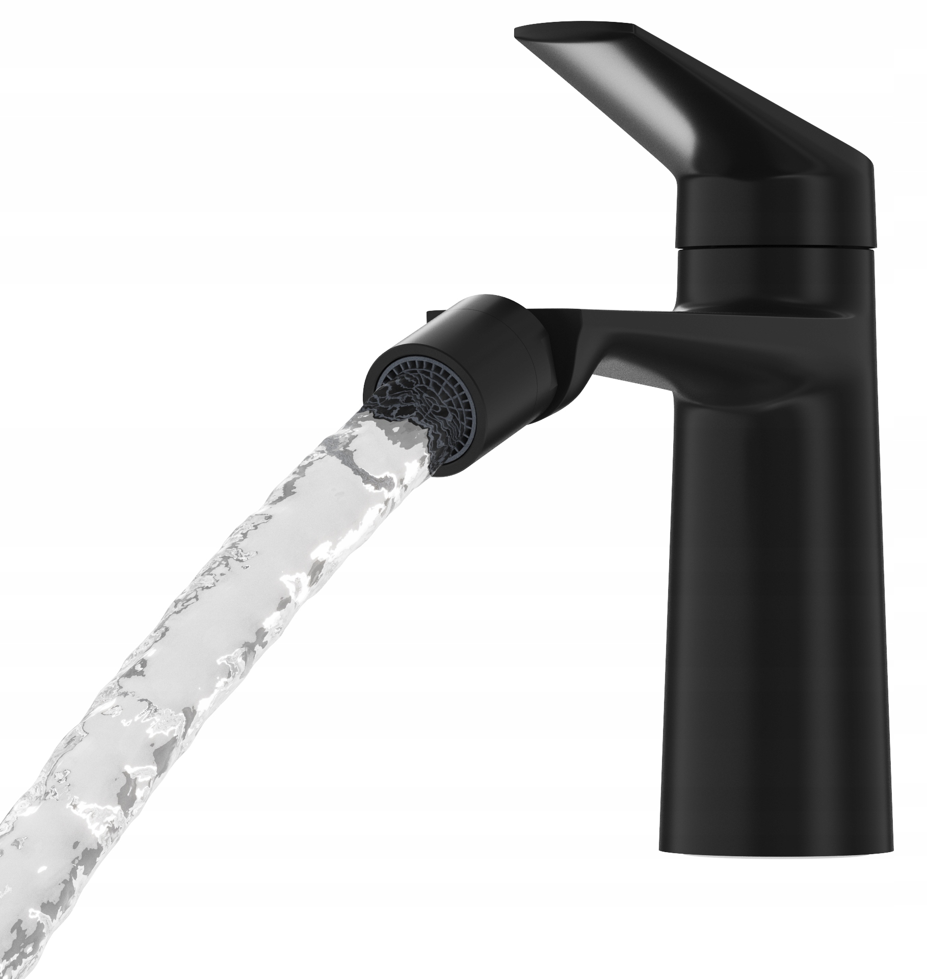 Mosadzná Stojanková Bidetová Batéria S Jedným Držiakom Na Kohútik, Čierna